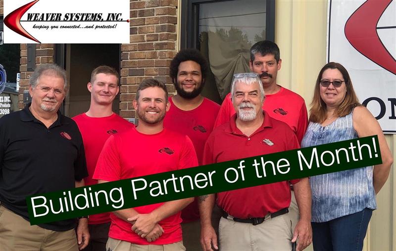 Weaver Systems building partner of the month